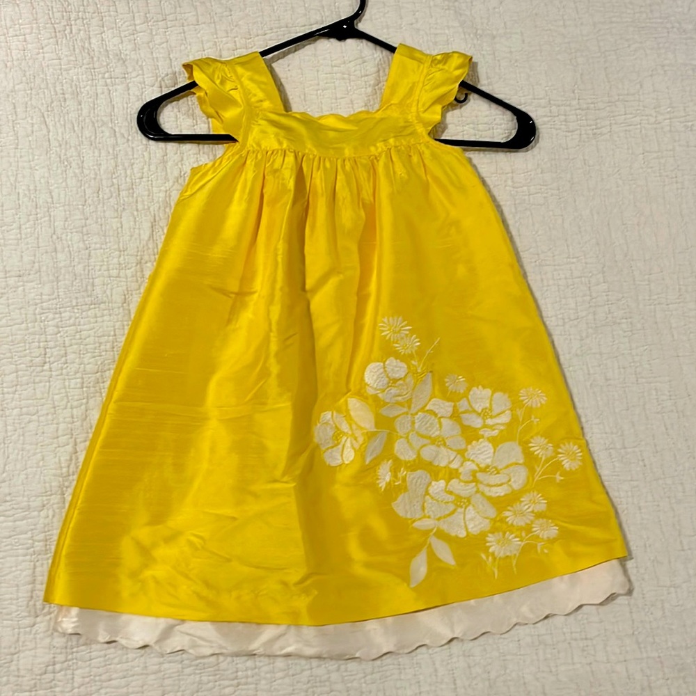 Beautiful 100% silk 3T Jeanie and jack toddler dress.